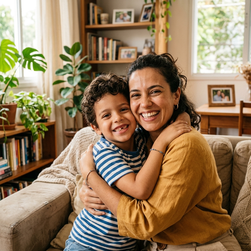 Mariana Costa e seu filho
